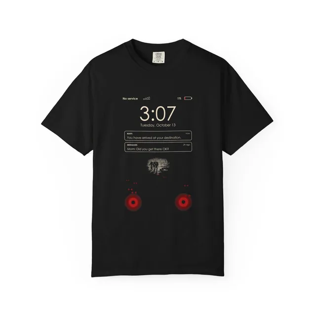 No service. You have arrived at your destination. — Vingt mille lieues sous les mers (Twenty Thousand Leagues Under the Sea) design printed on a t-shirt